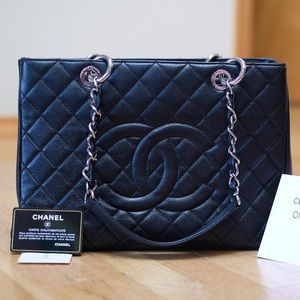 🚨 SOLD Chanel GST Tote with Silver Hardware